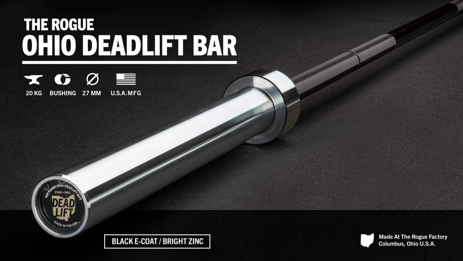 Rogue Ohio Deadlift Bar E Coat Rogue Fitness